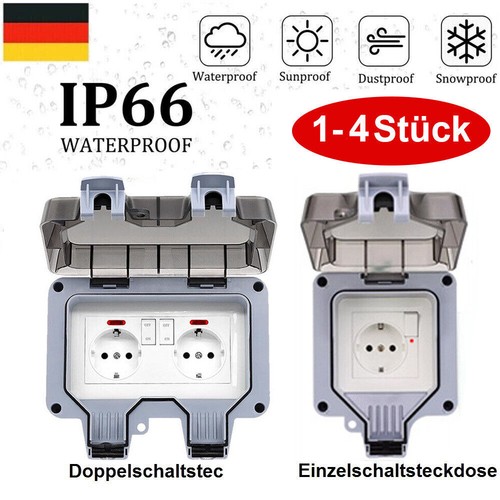 Außensteckdose ip66 16a - außensteckdose,
