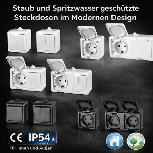 Aufputz lichtschalter - /,